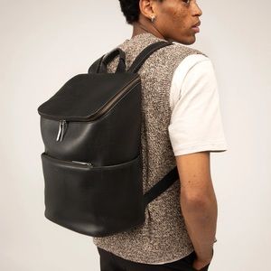 Matt and Nat Dean Black Vintage Leather Backpack